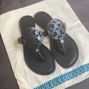 Black Tory Burch Miller Sandals